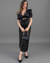 BELLEZZAMIA™ Robe en dentelle à manches bouffantes