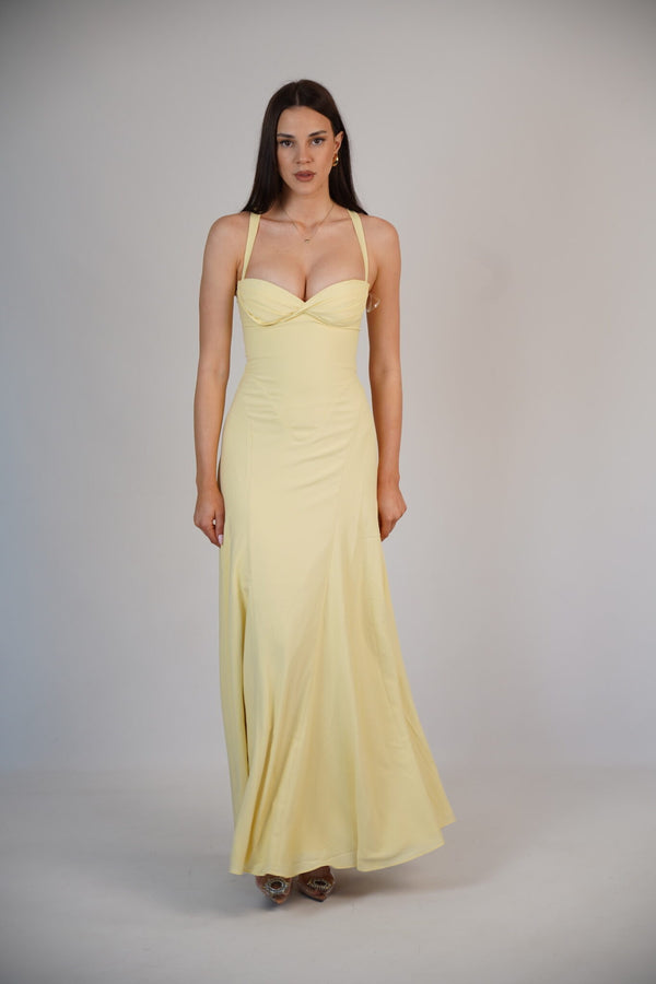 BELLEZZAMIA™ Robe longue jaune