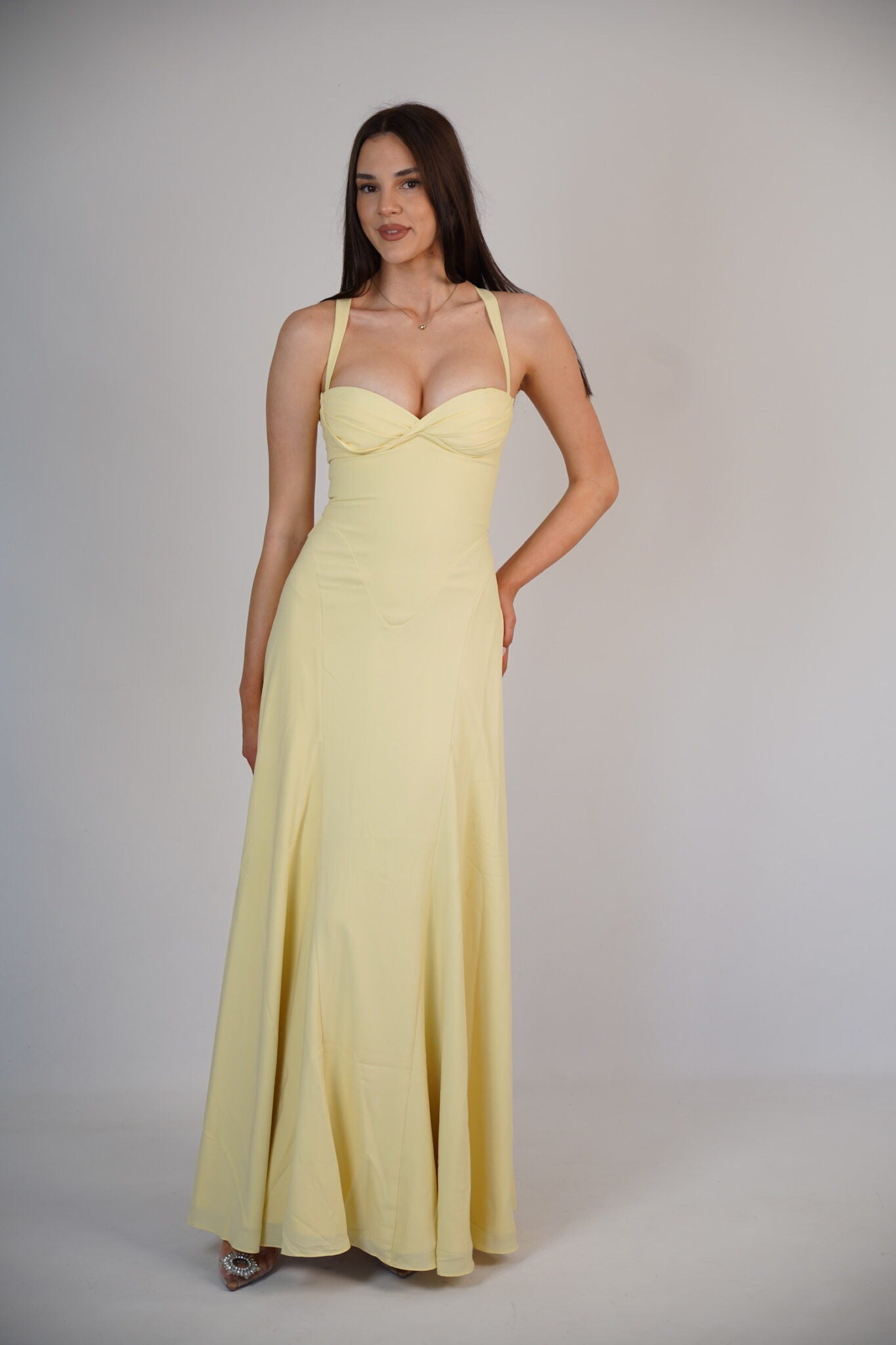 BELLEZZAMIA™ Robe longue jaune