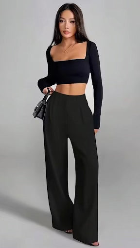 BELLEZZAMIA™ Pantalon Haute Élégant Décontractée