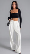 BELLEZZAMIA™ Pantalon Haute Élégant Décontractée
